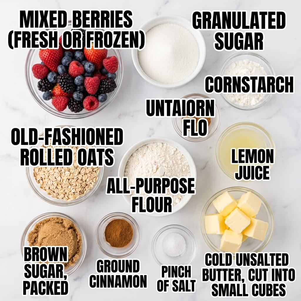 5-Minute Microwave Berry Crisp