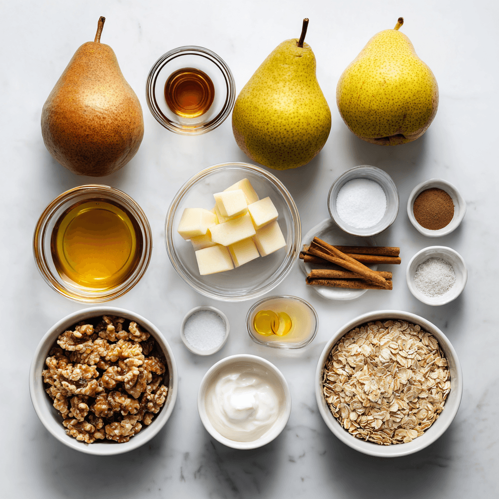 Cinnamon Honey Pear Breakfast Bowls