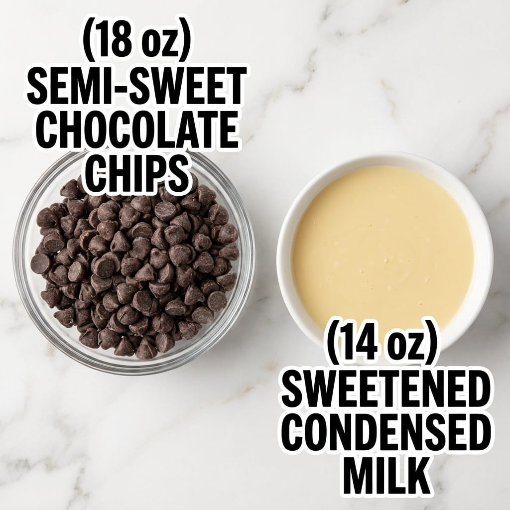 Easy 2-Ingredient Chocolate Fudge