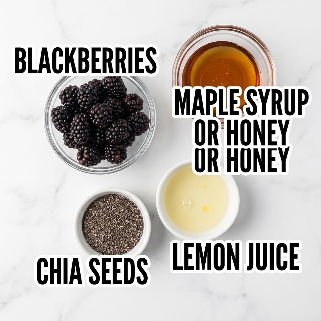 Quick Blackberry Chia Jam