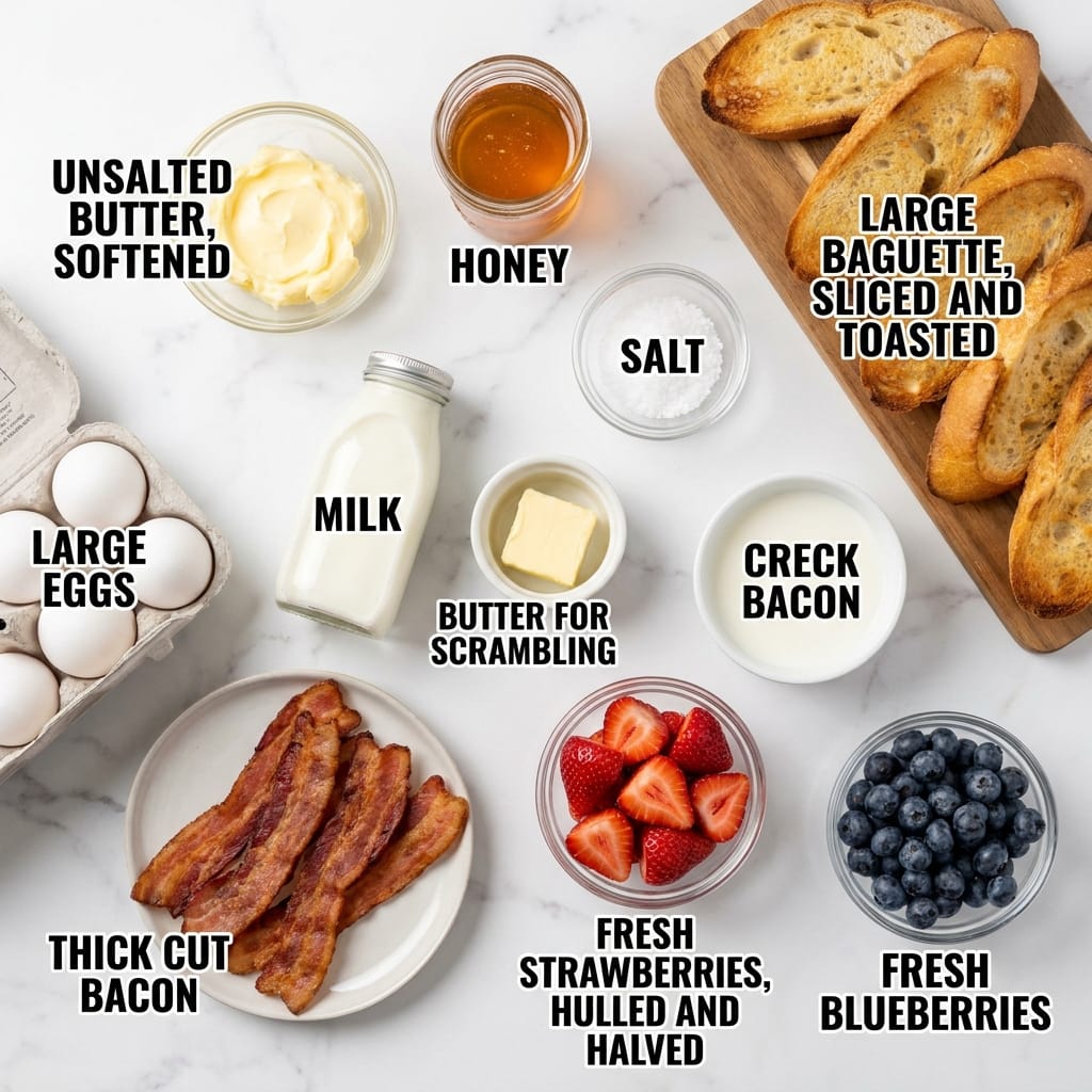 Ultimate Brunch Grazing Board with Whipped Honey Butter