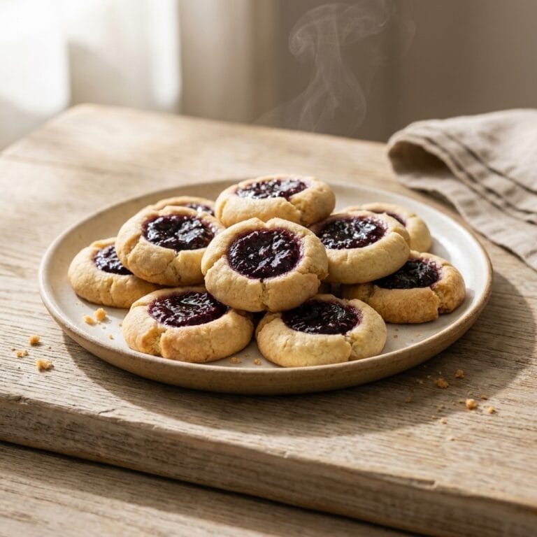 Blackberry Jam Thumbprint Cookies