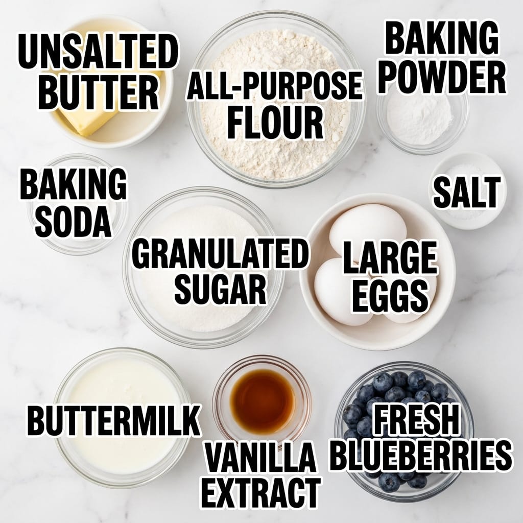 Brown Butter Blueberry Pancake Sheet Cake