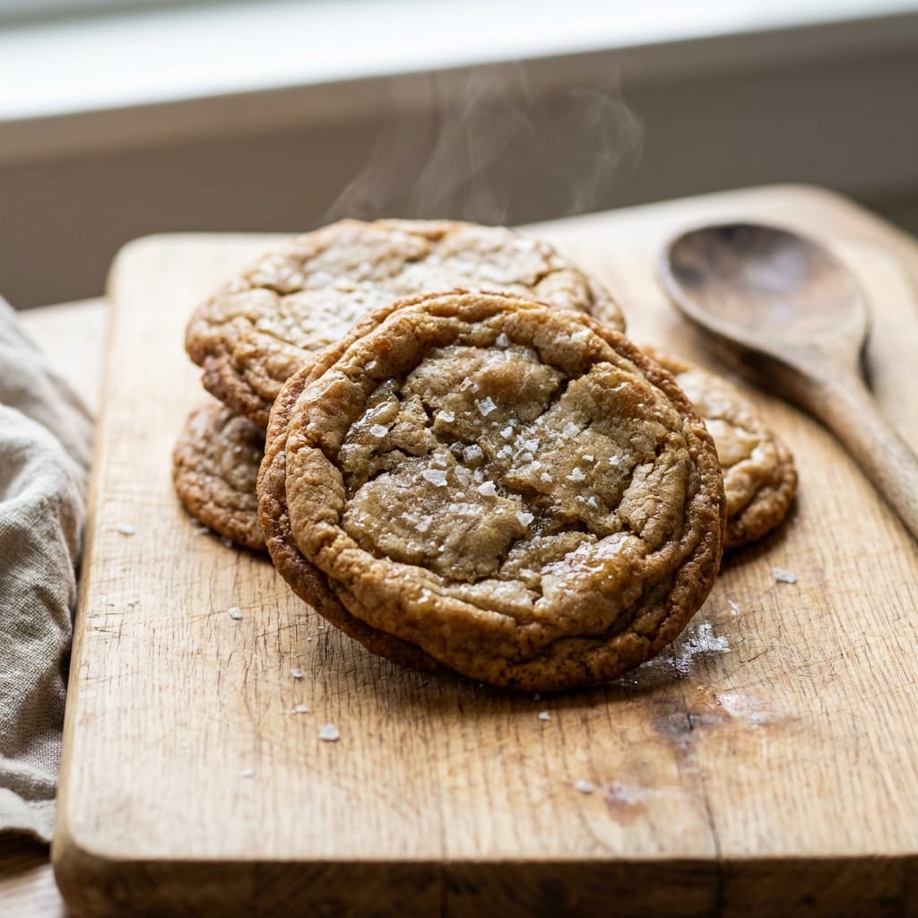 Chewy Salted Brown Butter Cookies