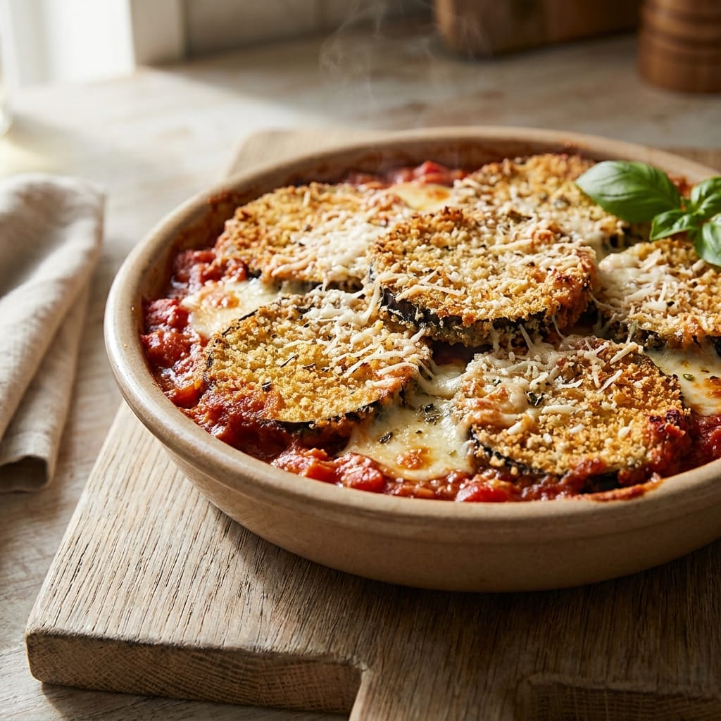 Classic Eggplant Parmesan Recipe - Baked or Fried Options