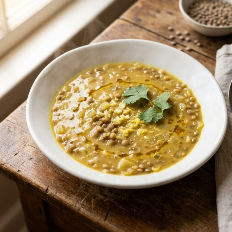 Creamy Turmeric Ginger Lentil Soup