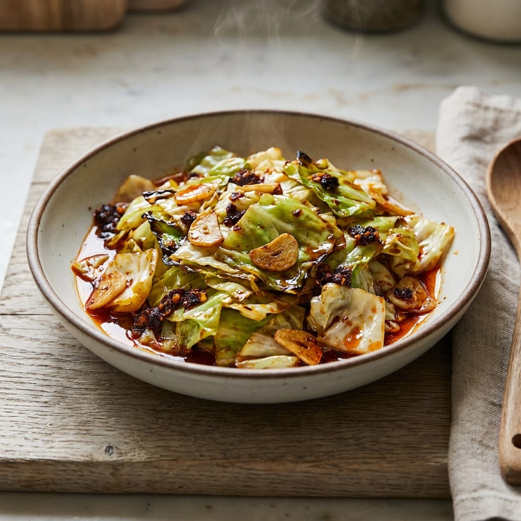 Crispy Chili Crisp Cabbage Stir-Fry