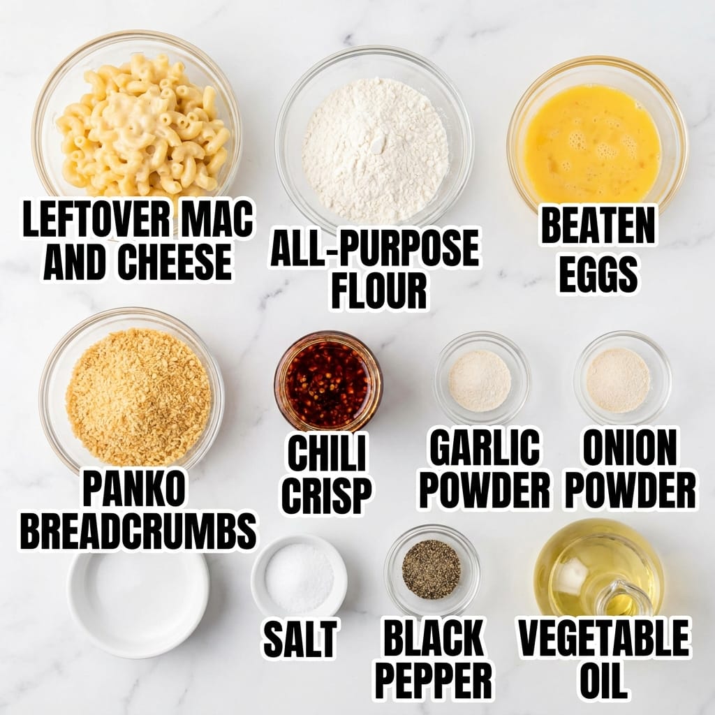 Crispy Chili Crisp Mac and Cheese Bites