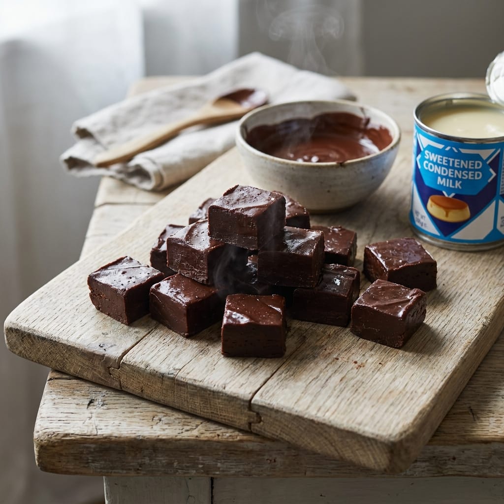 Easy 2-Ingredient Chocolate Fudge