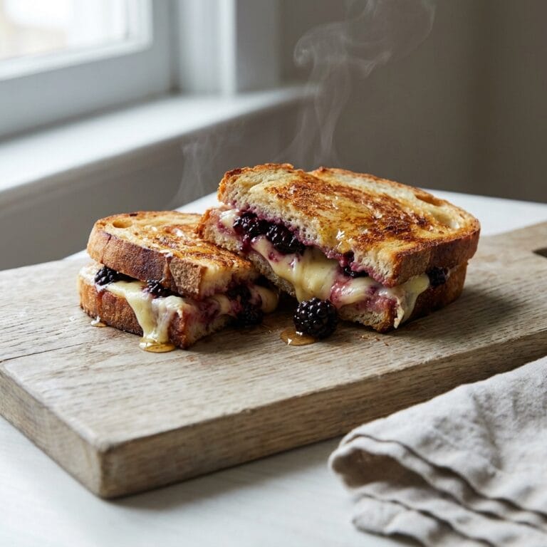 Easy Brie Blackberry Grilled Cheese - Perfect Lunch Ideas
