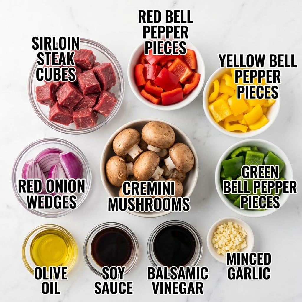 Flame-Grilled Beef Kebabs with Colorful Veggies - smoky, juicy, and full of flavor!