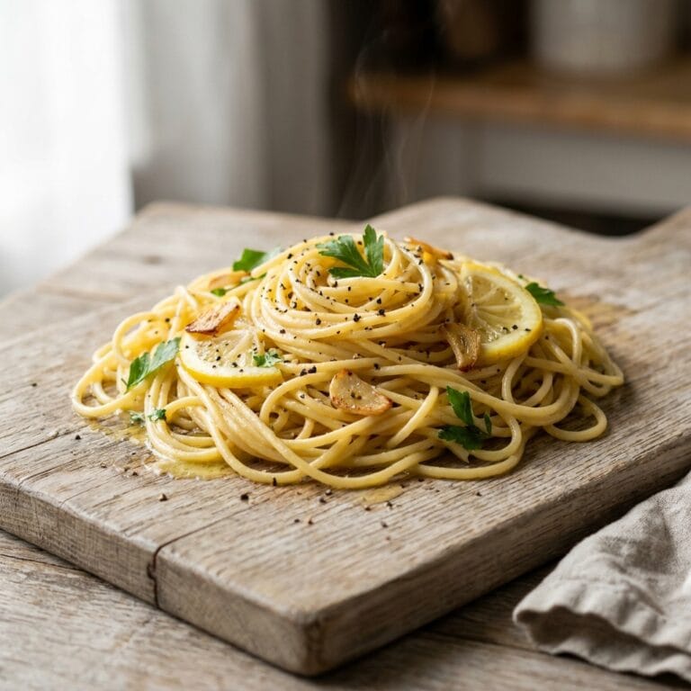 Garlic Butter Lemon Pepper Pasta