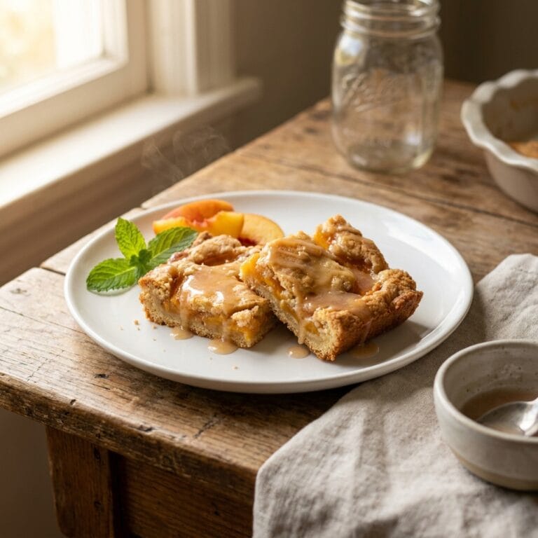 Heavenly Summer Peach Bars