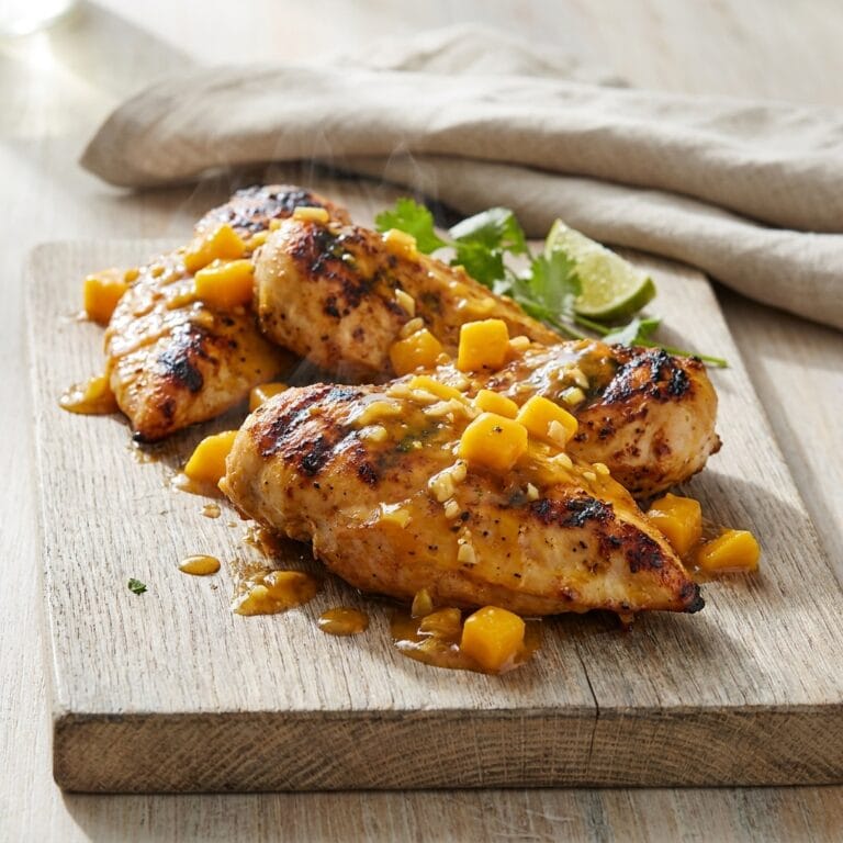 Mango-lim grilled chicken