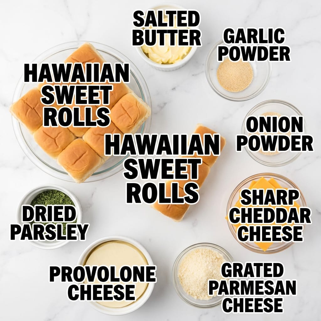 Mini Grilled Cheese Hawaiian Rolls