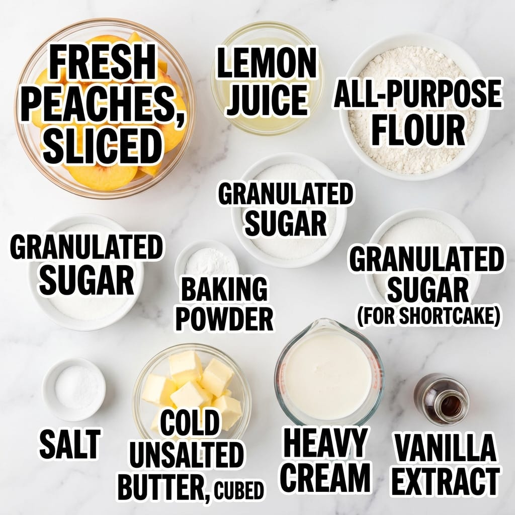 No-Fuss Peach Shortcake Dessert
