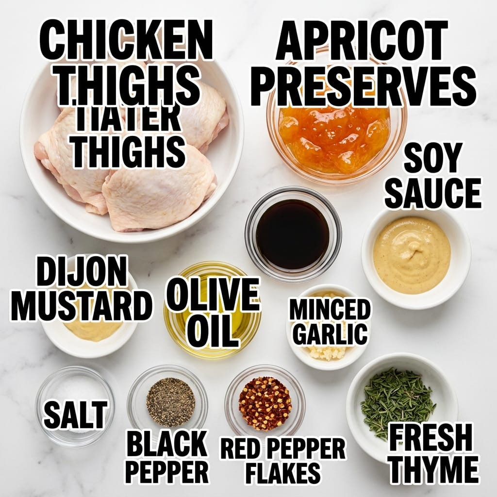 One-Pan Apricot Glazed Chicken