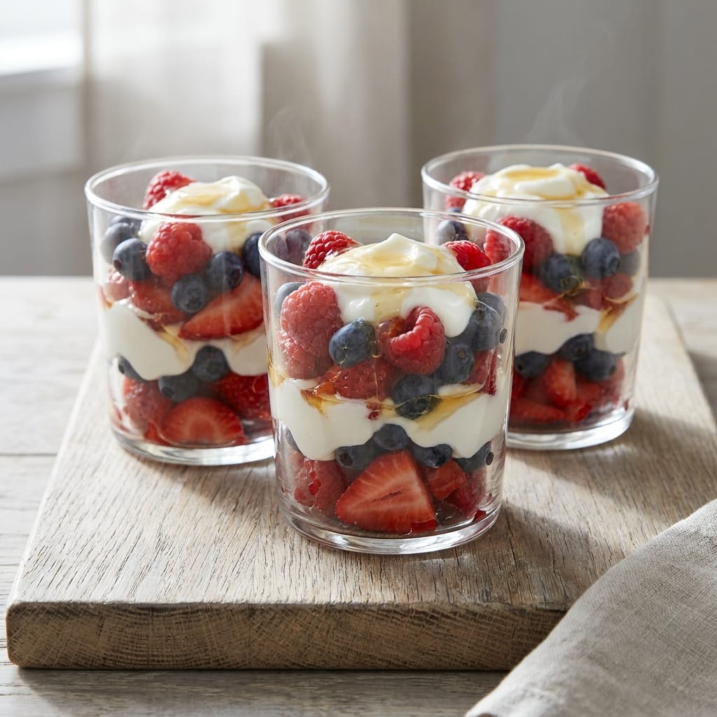 Quick & Easy Patriotic Berry Parfaits