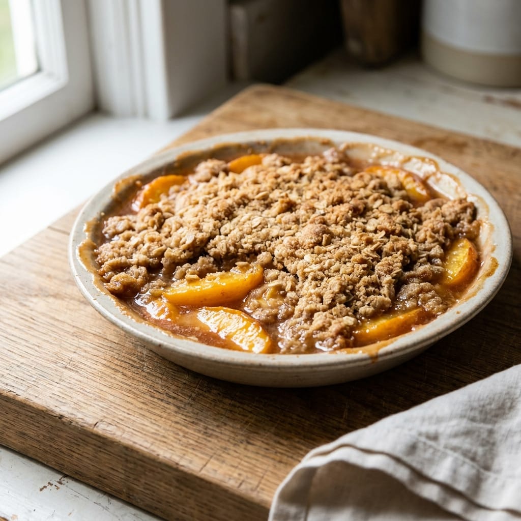 Quick & Easy Peach Crisp