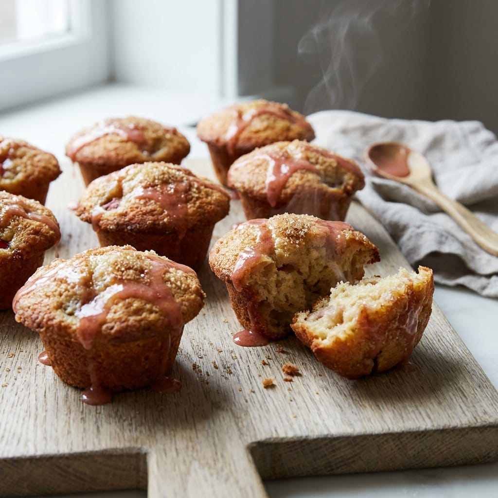 Rhubarb Muffins Recipe — Soft, Tangy & Absolutely Irresistible