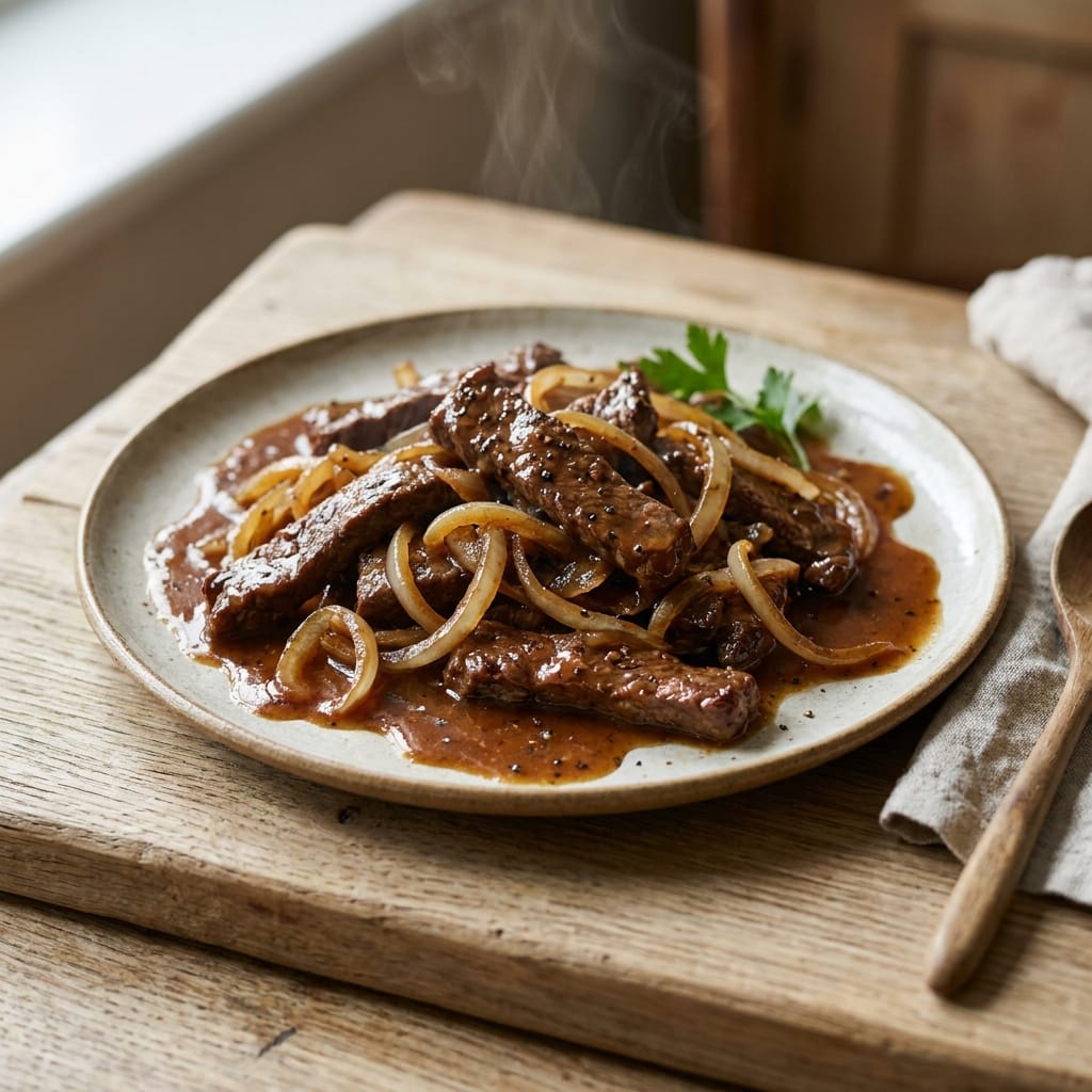 Savory Pepper Steak & Onions: A Delicious Dinner Delight!
