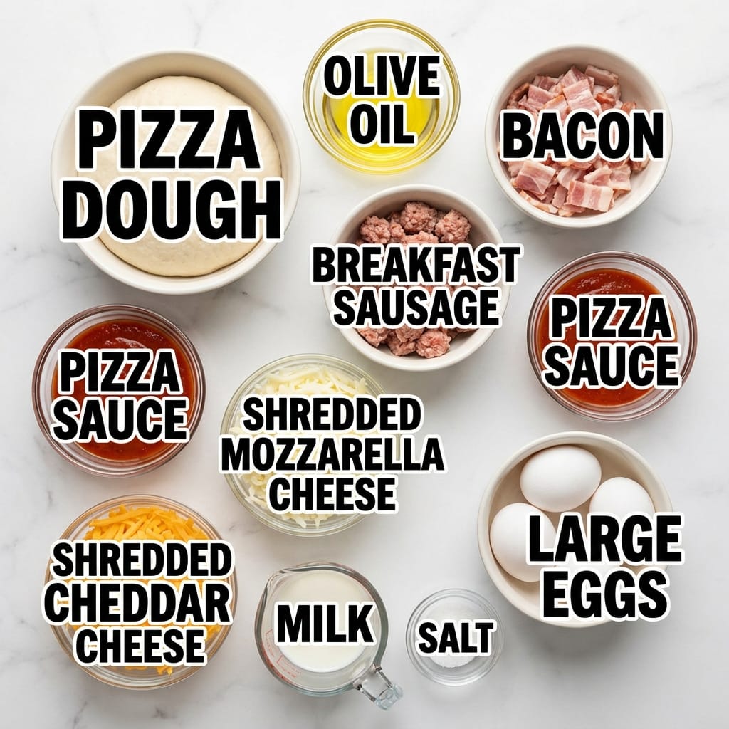 Sizzling Breakfast Pizza: A Morning Delight Loaded with Flavor!