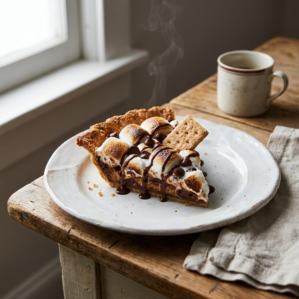 S'mores Campfire Pie Indoor