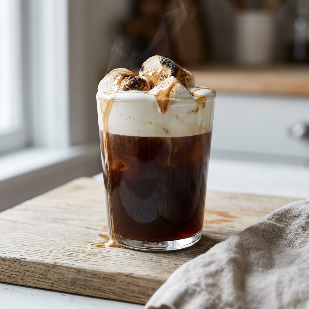 Toasted Marshmallow Cold Brew with Vanilla Foam