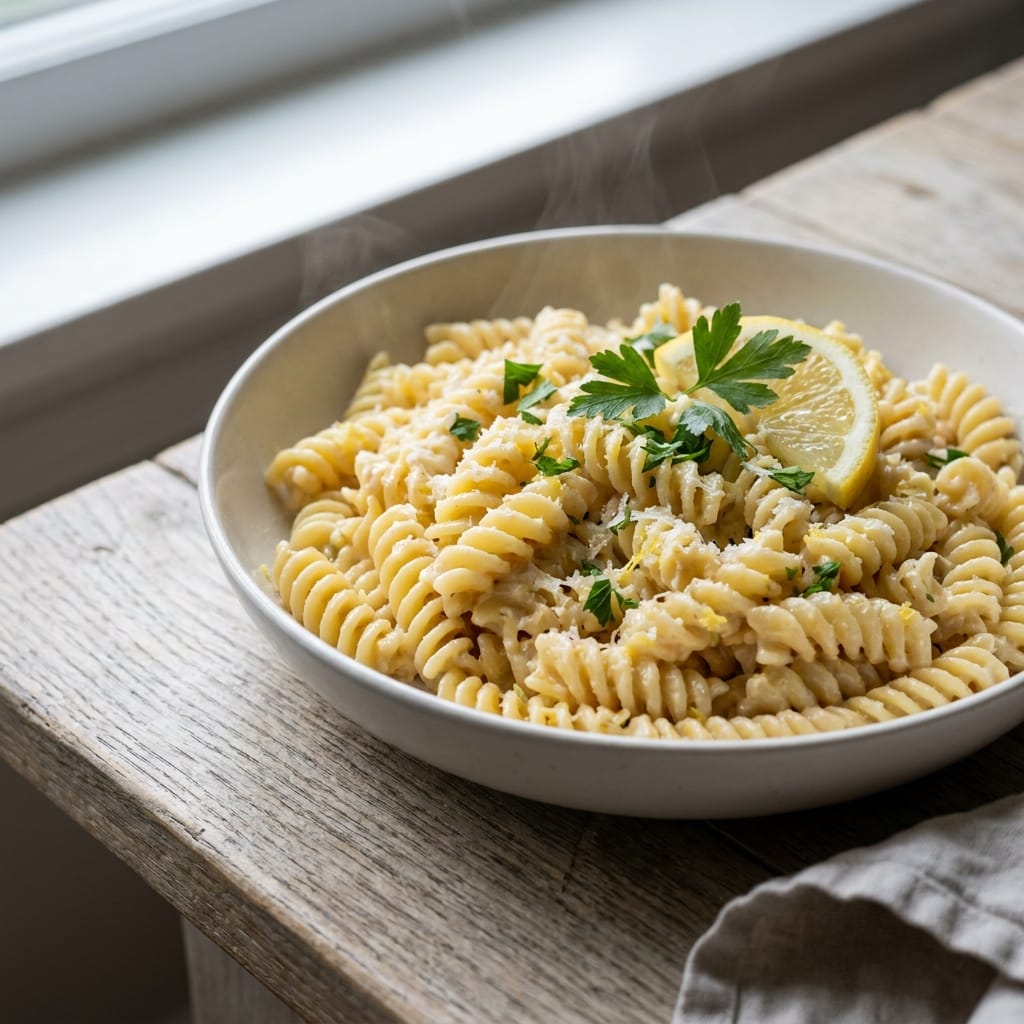 Zesty Creamy Lemon Parmesan Pasta Salad – A Gourmet Delight!