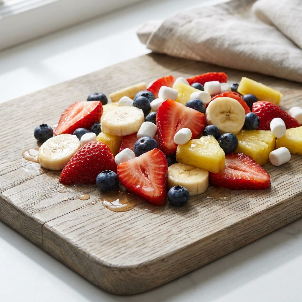 red white and blue fruit salad