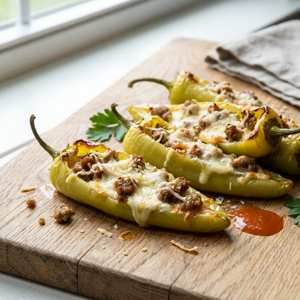 10-Minute Stuffed Banana Peppers