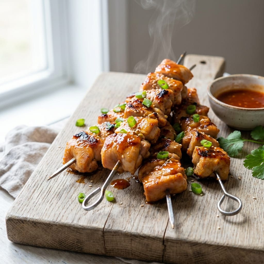 15-Minute Firecracker Chicken Skewers