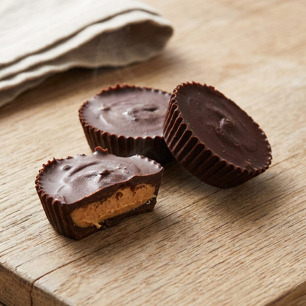3-Ingredient Chocolate Peanut Butter Cups