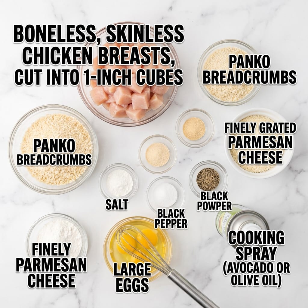 Air Fryer Garlic Parmesan Chicken Nuggets