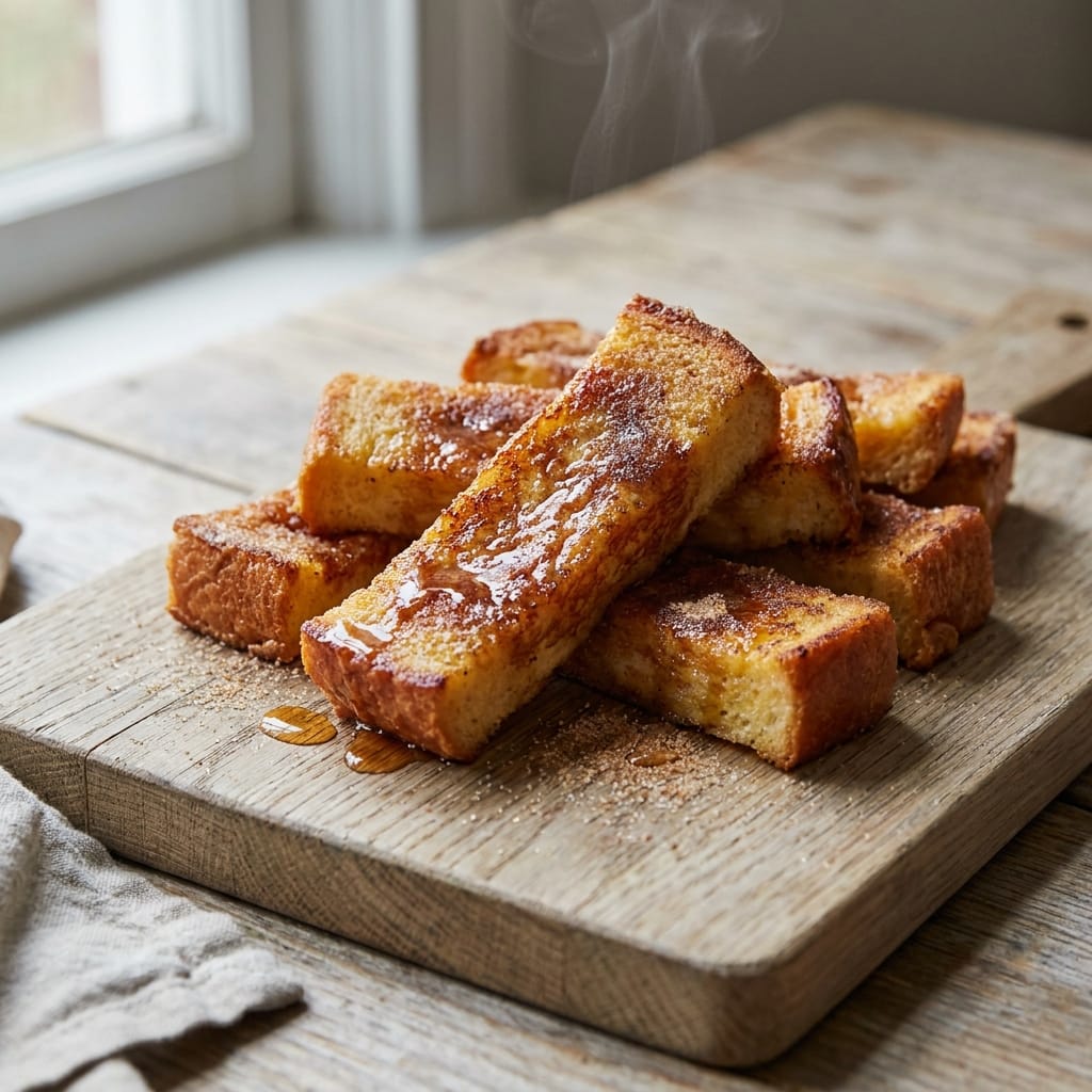Brown Butter Cinnamon Sugar French Toast Sticks