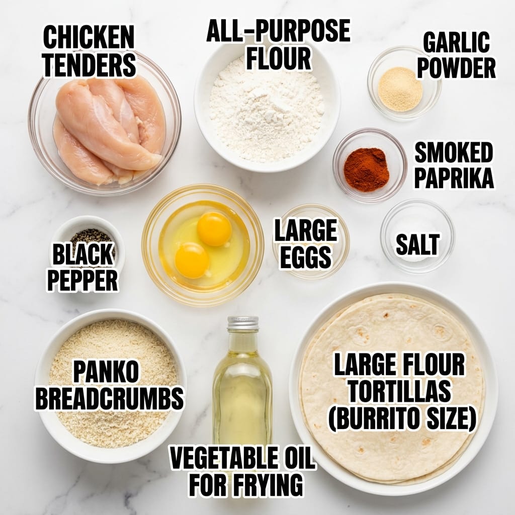 Brown Butter Hot Honey Chicken Tender Crunch Wrap