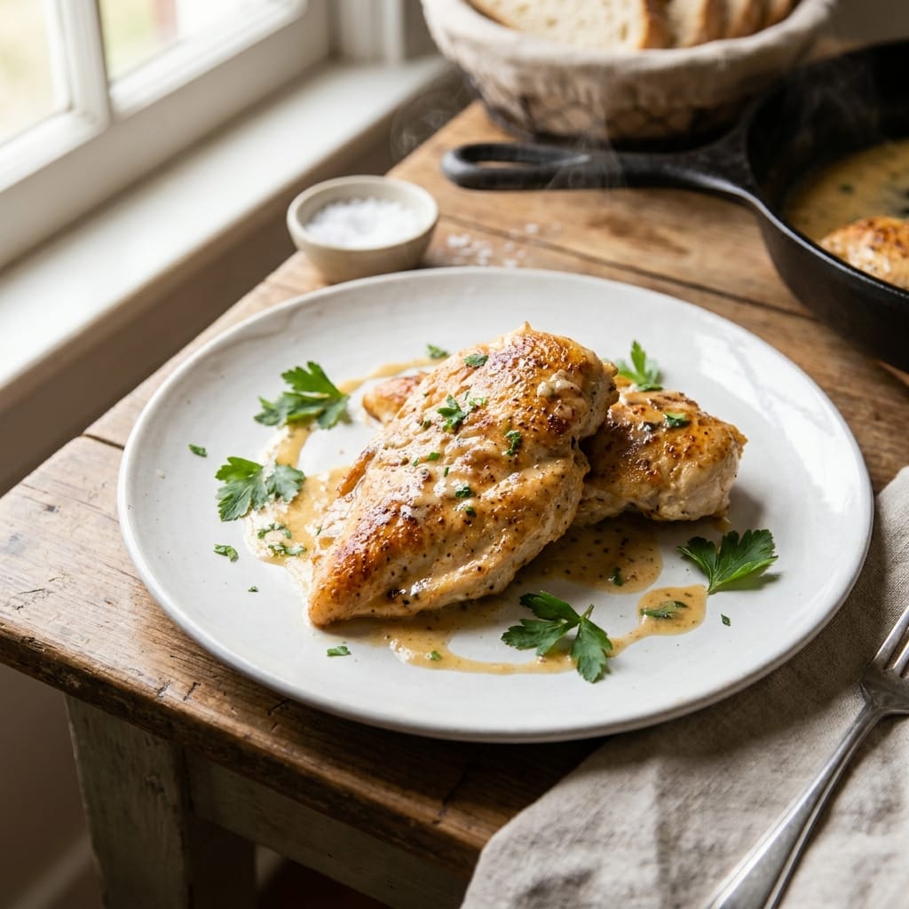 Creamy Garlic Butter Chicken Skillet