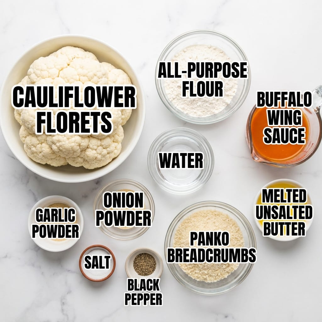 Crispy Baked Buffalo Cauliflower Bites