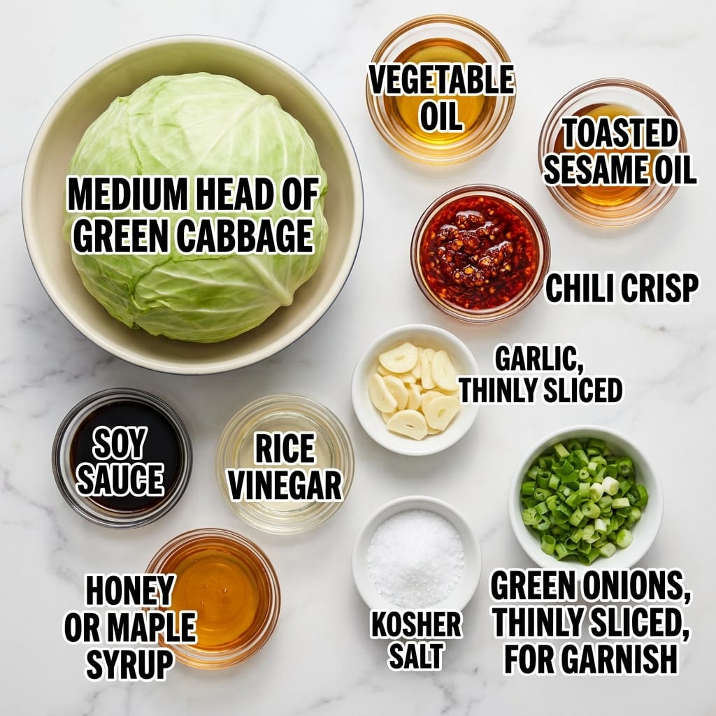 Crispy Chili Crisp Cabbage Stir-Fry