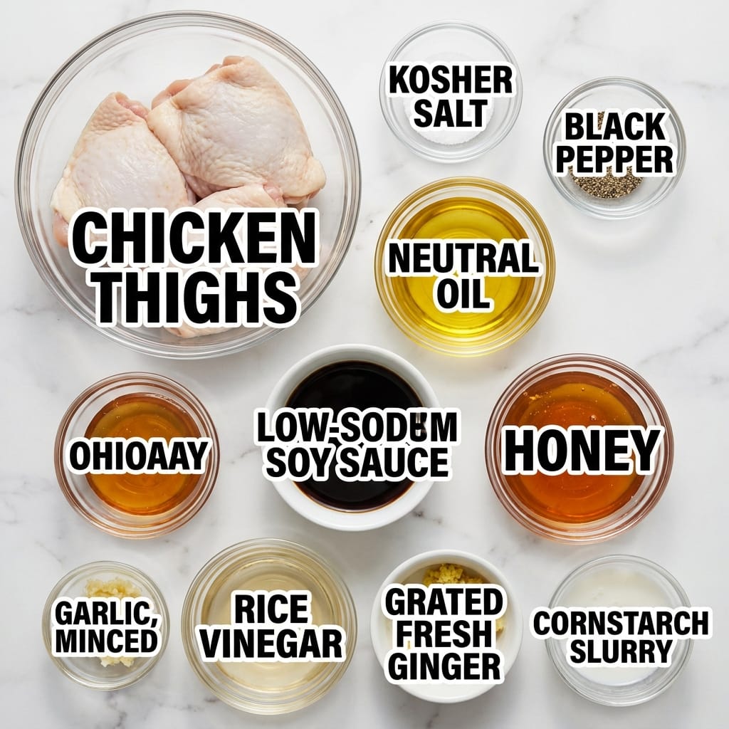 Crispy Honey Soy Chicken Thighs