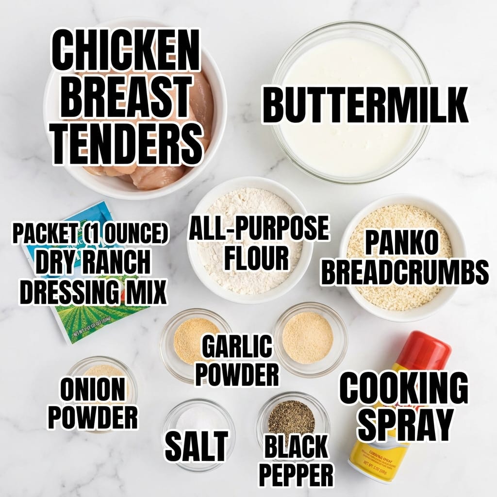 Crispy Hot Honey Ranch Chicken Tenders