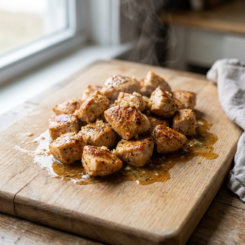 Garlic Butter Chicken Bites in 20 Minutes