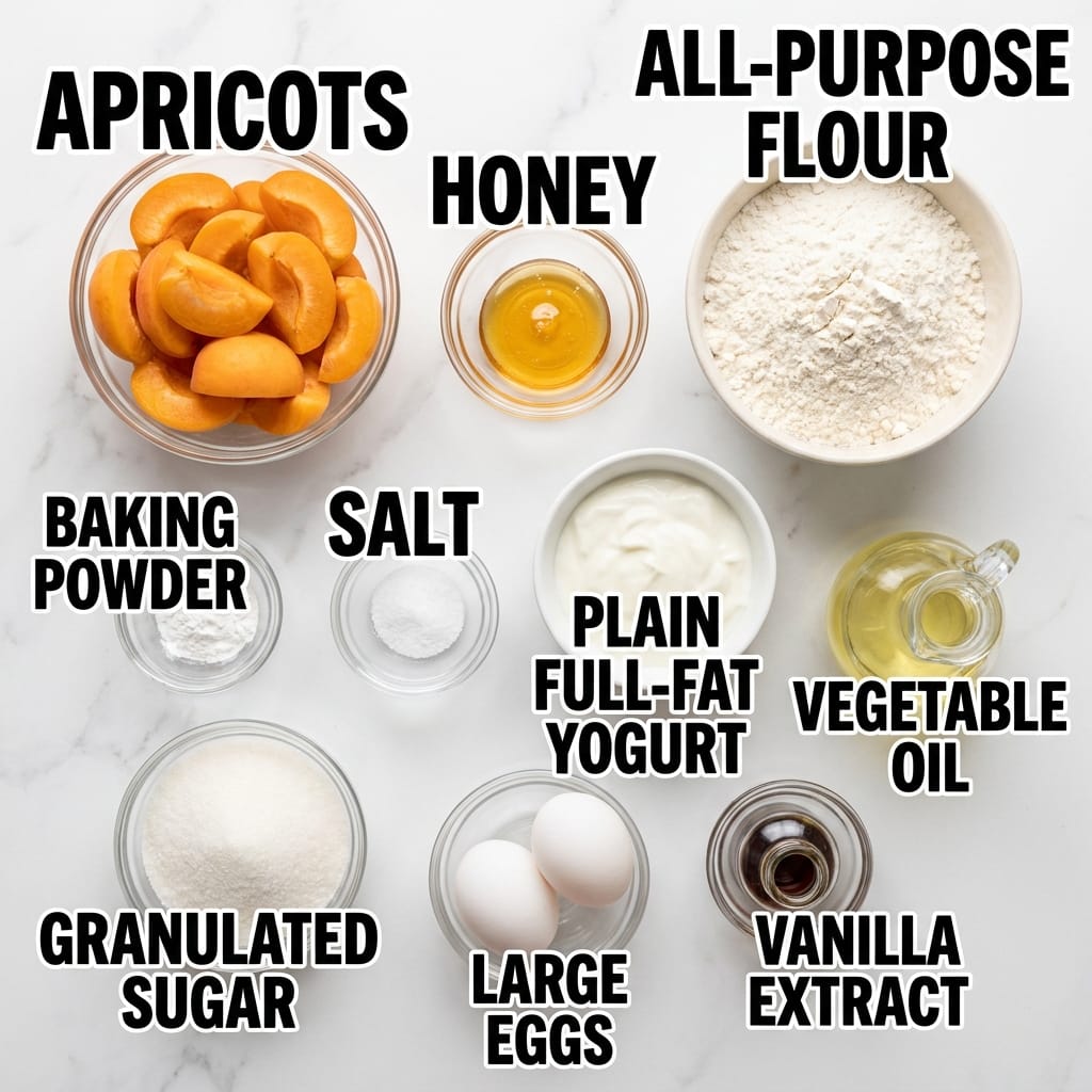 Honey-Roasted Apricot Yogurt Cake