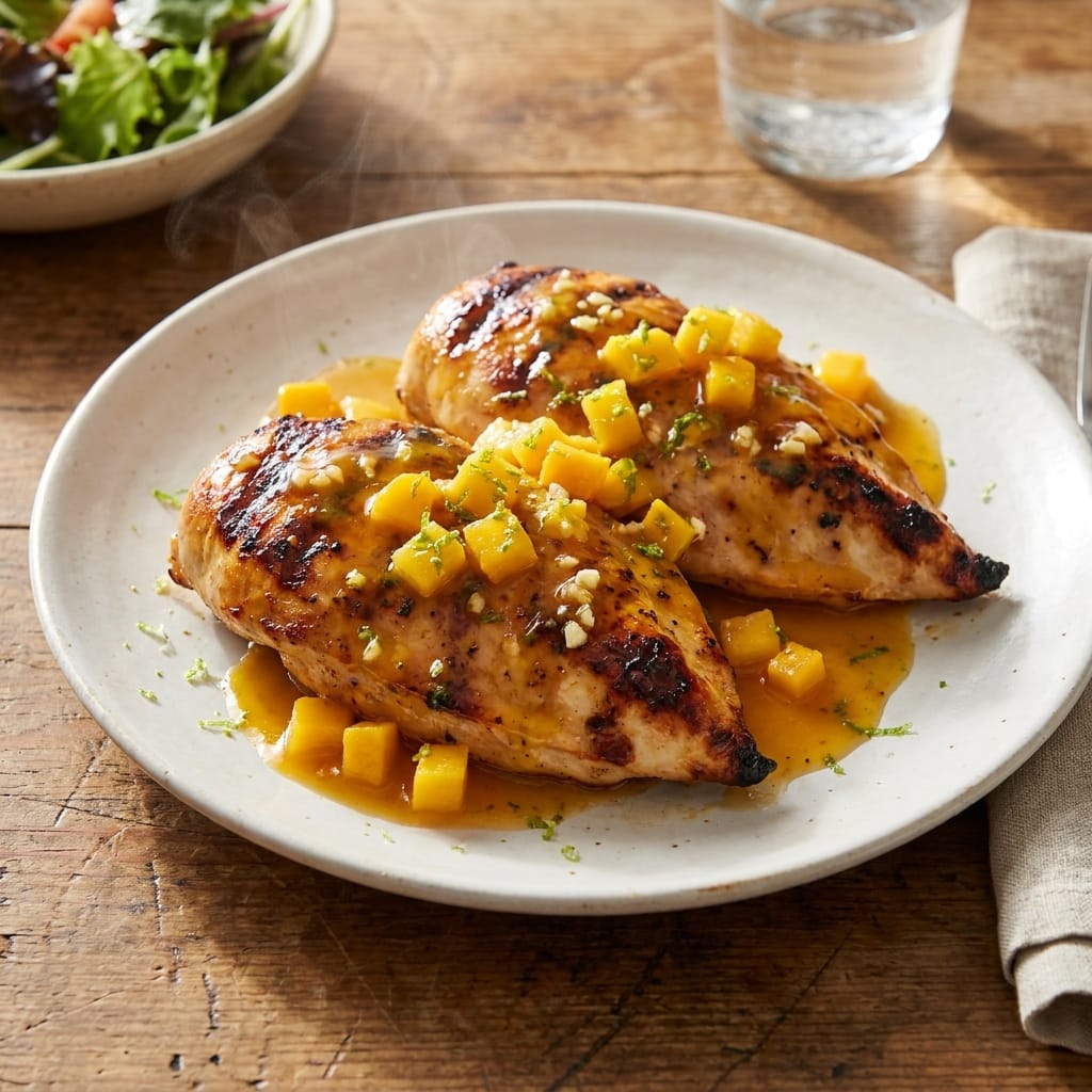 Mango-lim grilled chicken
