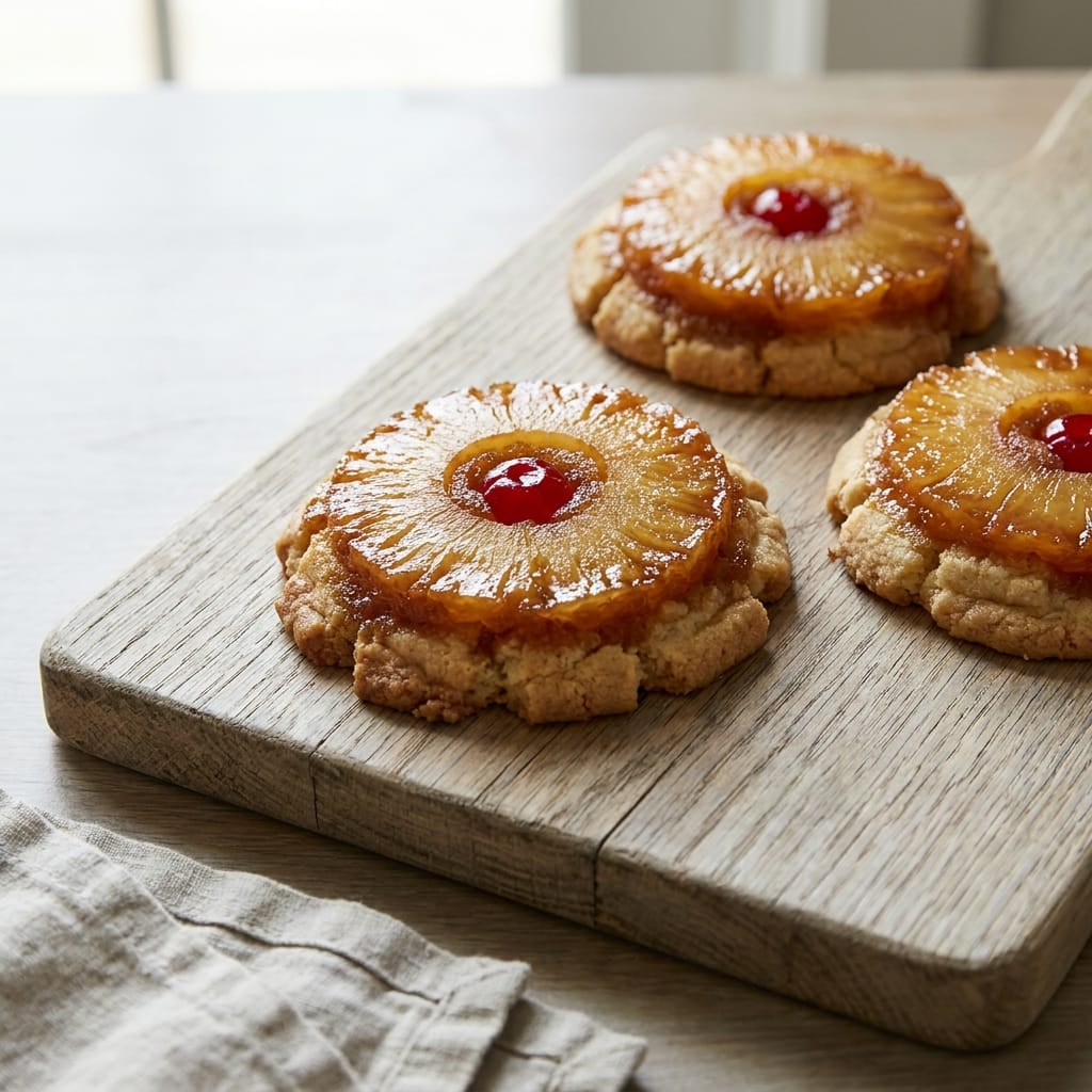 Pineapple Upside Down Sugar Cookies