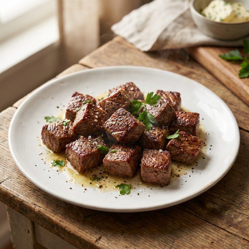 Quick Garlic Butter Steak Bites
