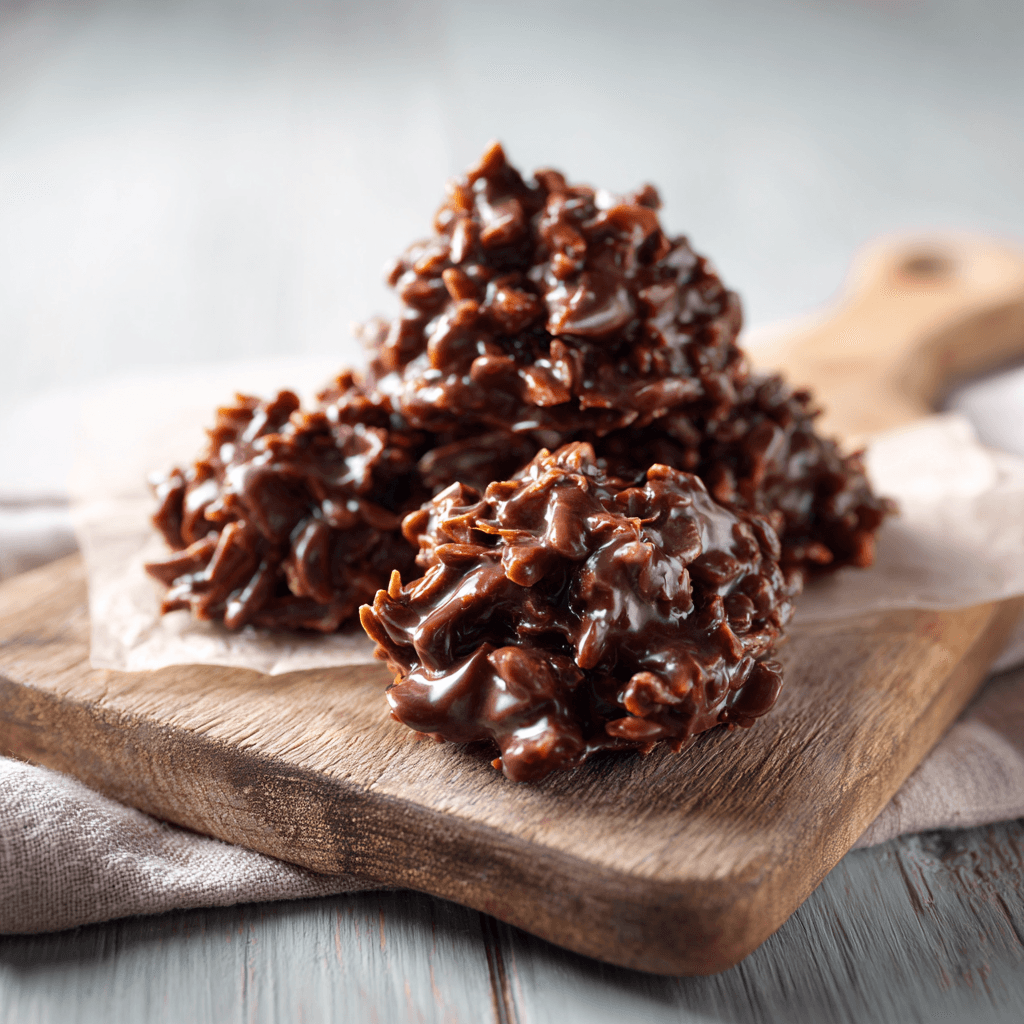 Quick No-Bake Chocolate Coconut Clusters