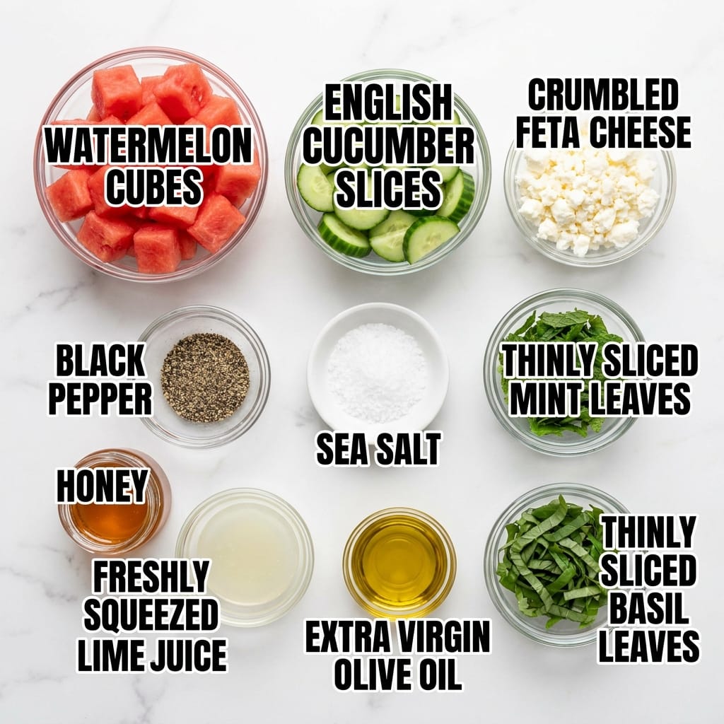 Refreshing Watermelon Cucumber Feta Salad: Perfect for Summer Picnics