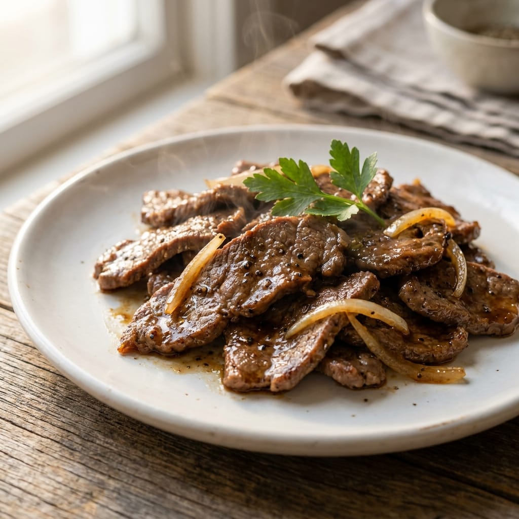 Savory Pepper Steak & Onions: A Delicious Dinner Delight!