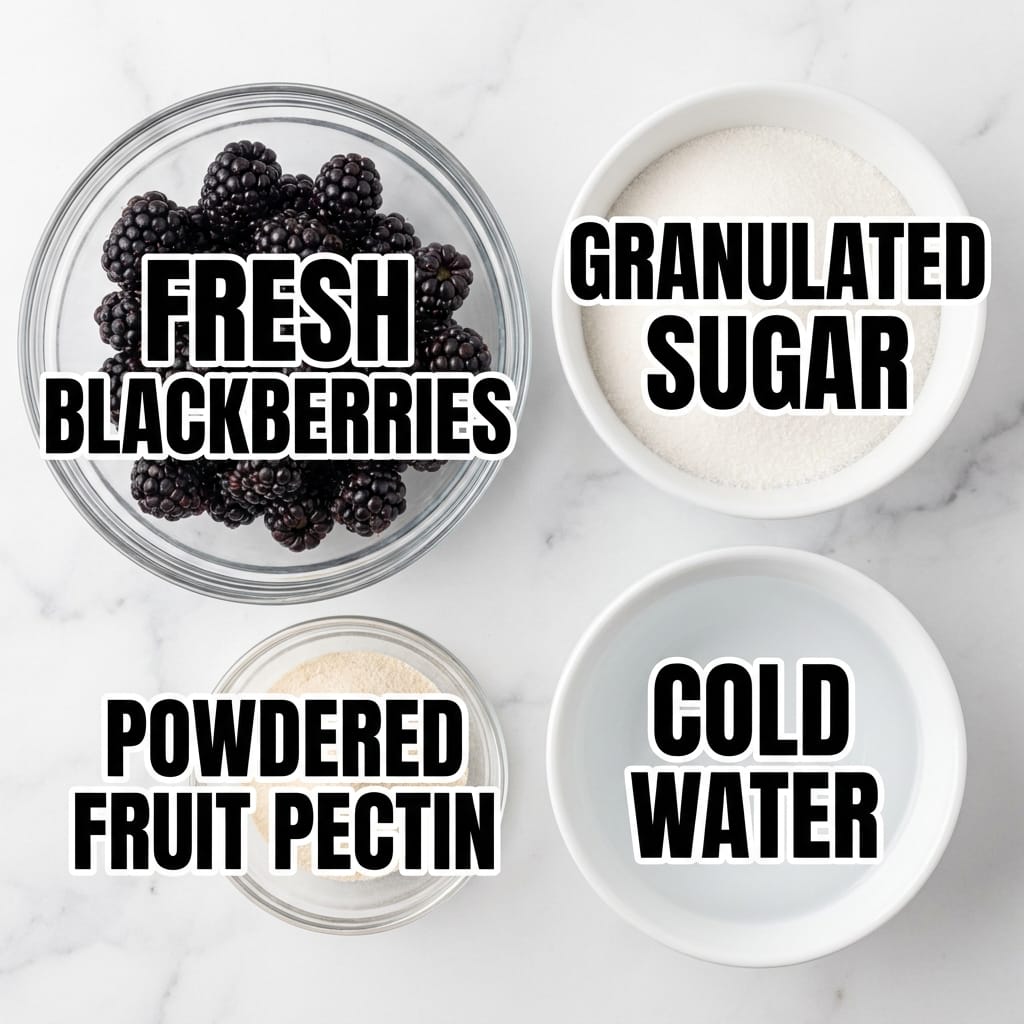 Simple Homemade Blackberry Freezer Jam